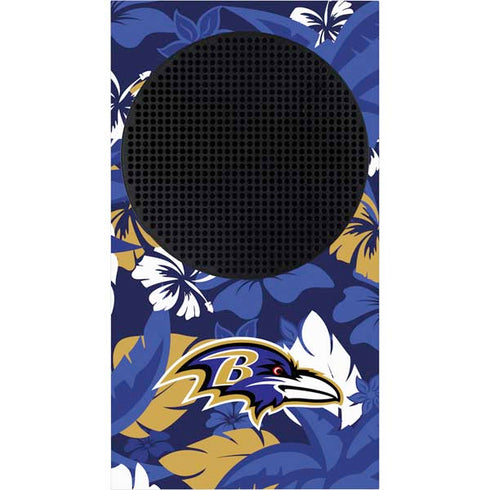 NFL Baltimore Ravens Tropical Print Xbox Series S Console Skin